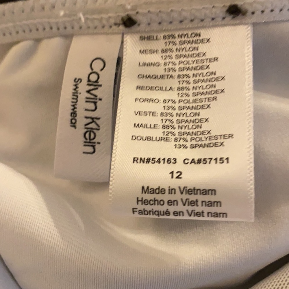 CALVIN Klein Nectar Stain Glass 1 Piece Swimsuit - Picture 7 of 7